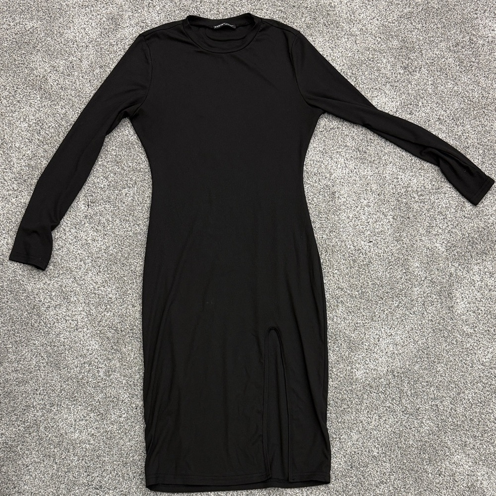 SHEIN Classic Black Long Sleeve Dress